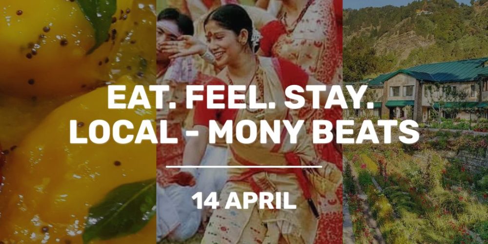 Yellow and Black Gradient India Travel Instagram Post 1