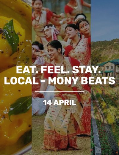 Yellow and Black Gradient India Travel Instagram Post 1