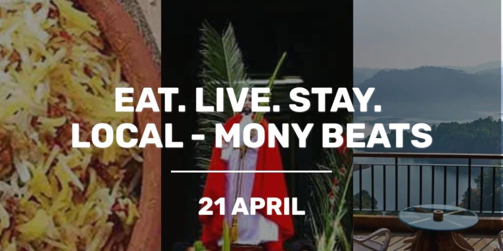 Yellow and Black Gradient India Travel Instagram Post 2