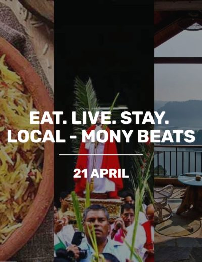 Yellow and Black Gradient India Travel Instagram Post 2