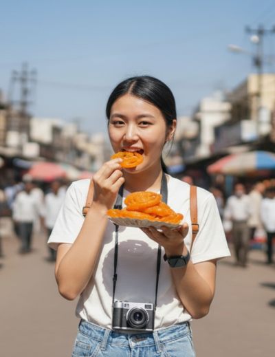 Delhi Street Food Tour in 24 Hours Self Guided Map1