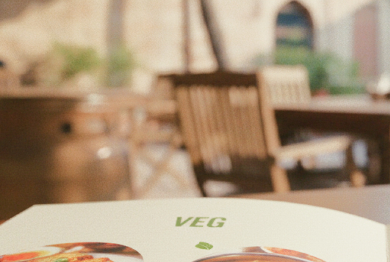 How to navigate an Indian menu — restaurant menu card showing veg and non-veg sections